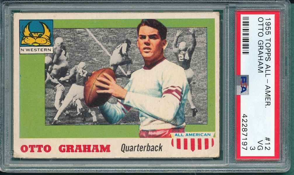 1955 Topps All American #12 Otto Graham PSA 3