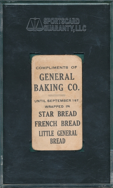 1914/15 D303 Art Fromme General Baking Co., SGC 30 *Low Pop*