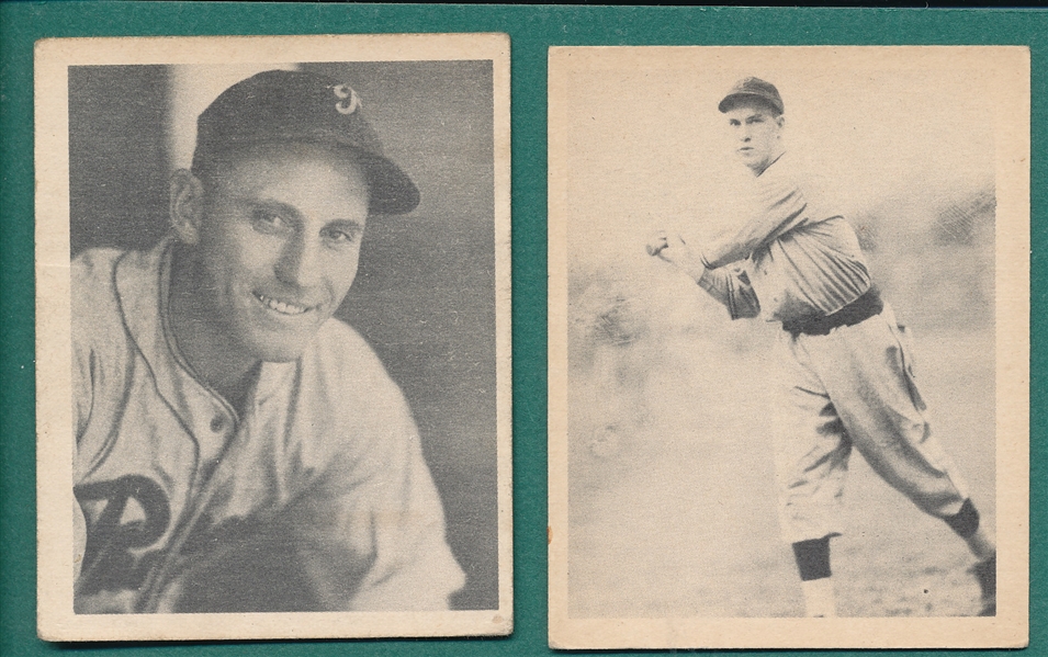 1939 Play Ball #55 Vaughan & #82 Klein, Lot of (2) Pirate HOFers