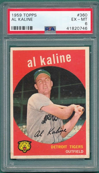 1959 Topps #360 Al Kaline PSA 6