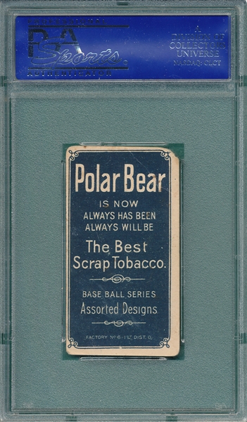 1909-1911 T206 Conroy, Bat, Polar Bear, PSA 2