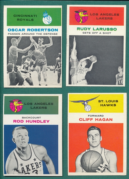 1961 Fleer BSKT Lot of (17) W/ #61 Oscar Robertson