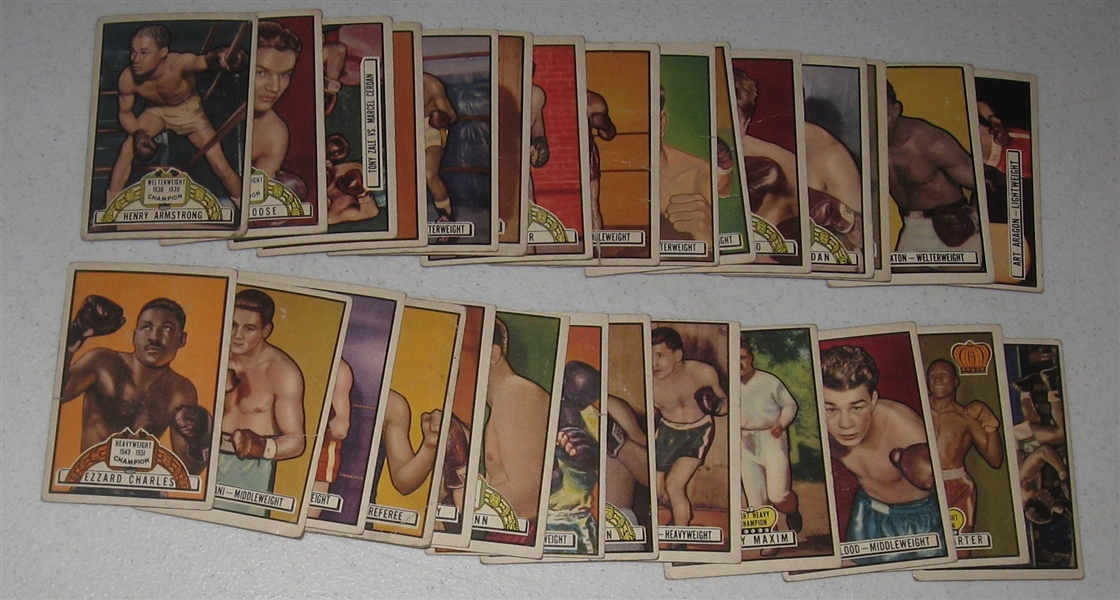 1951 Topps Ringside Lot of (31) W/ Ray Robinson