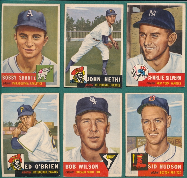 1953 Topps Lots of (28) W/ High Numbers & Campanella