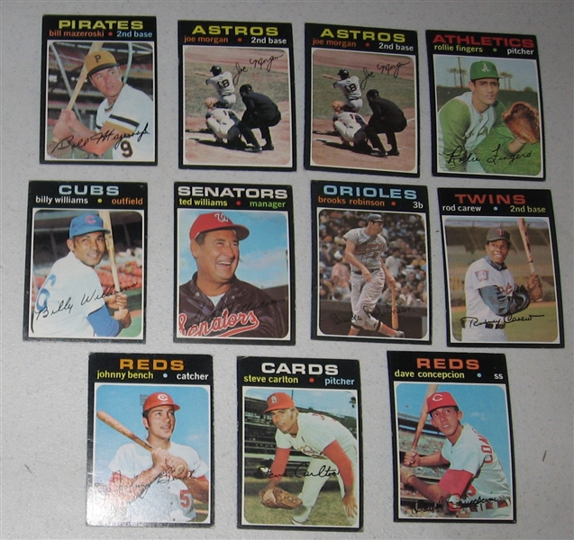 1971 Topps Lot of (over 1300) W/ High Numbers & HOFers