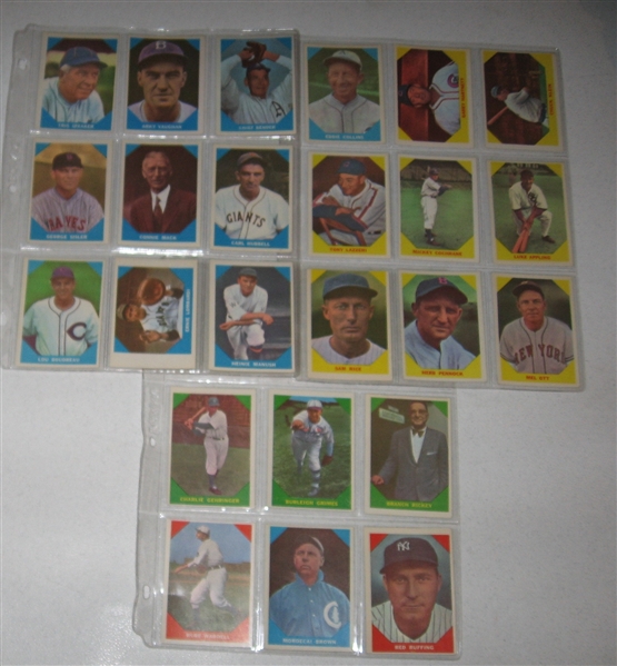 1960 Fleer Baseball Greats Partial Set (46/80) W/ Ted Williams