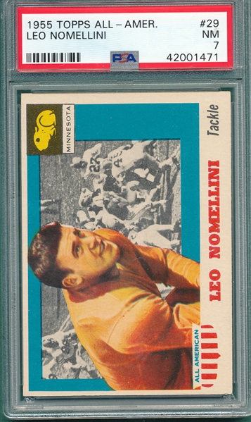 1955 Topps All-American #29 Leo Nomellini PSA 7