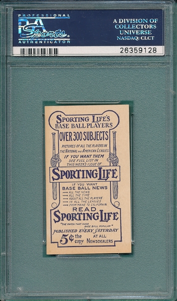 1911 M116 Strunk Sporting Life PSA 8 (OC)