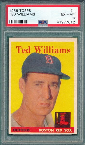 1958 Topps #1 Ted Williams PSA 6