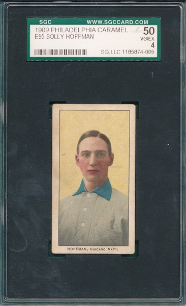 1909 E95 Solly Hoffman Philadelphia Caramel SGC 50