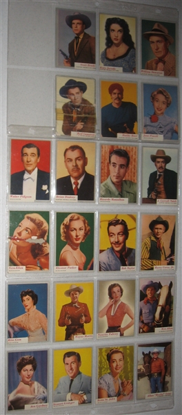 1953-55 Topps/Bowman Lot of (112) Non Sports Cards W/ Elizabeth Taylor