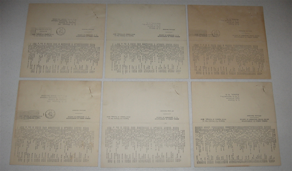 1930s FBI Most Wanted Notices Lot of (34)