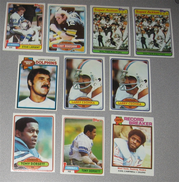 1973-82 Topps Football Lot of (1500+) W/ HOFers & Rookies