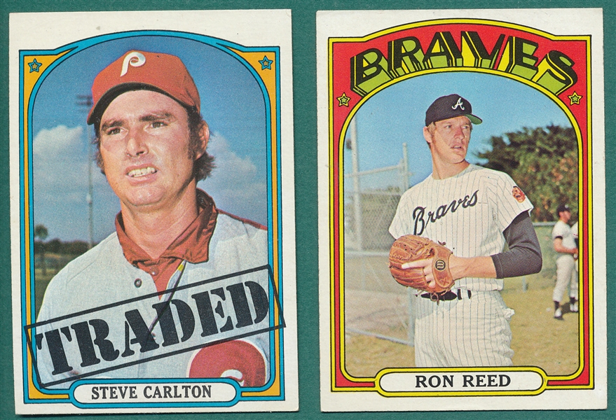 1972 Topps Lot of (108) High numbers W/ #751 Steve Carlton, Traded