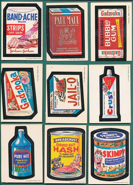 1970s Topps Wacky Packages Lot of (31) W/ Band-Ache *White Backs*