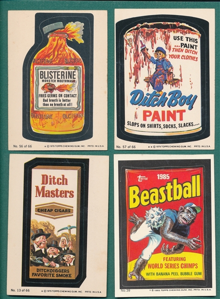 1979-85 Topps Wacky Packages Lot of (90) W/ Beastball