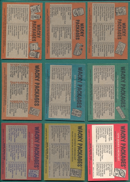 1970s Topps Wacky Packages Puzzle Cards Lot of (329) 