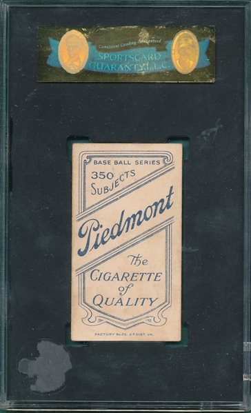1909-1911 T206 Jennings, One Hand, Piedmont Cigarettes SGC 60