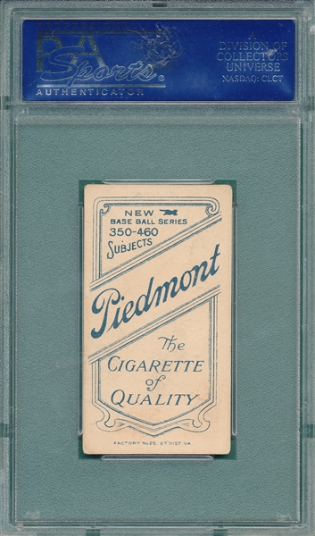 1909-1911 T206 Herzog, Boston, Piedmont Cigarettes PSA 4
