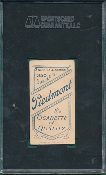 1909-1911 T206 Keeler, Bat, Piedmont Cigarettes SGC 40