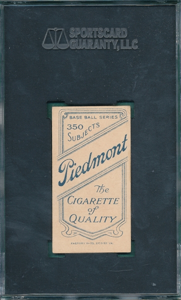 1909-1911 T206 Molesworth Piedmont Cigarettes SGC 60