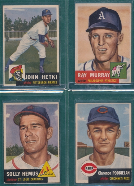 1953 Topps Lot of (7) High Numbers W/ #264 Woodling