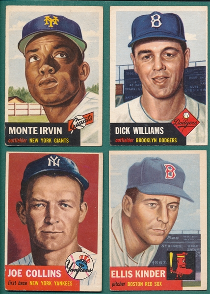 1953 Topps Lot of (24) W/ #62 Irvin