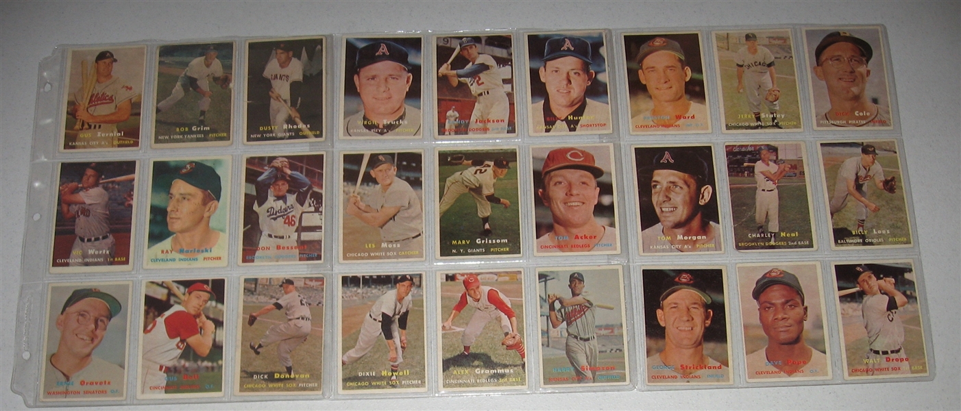 1957/58 Topps Lot of (89) W/ '58 Reese