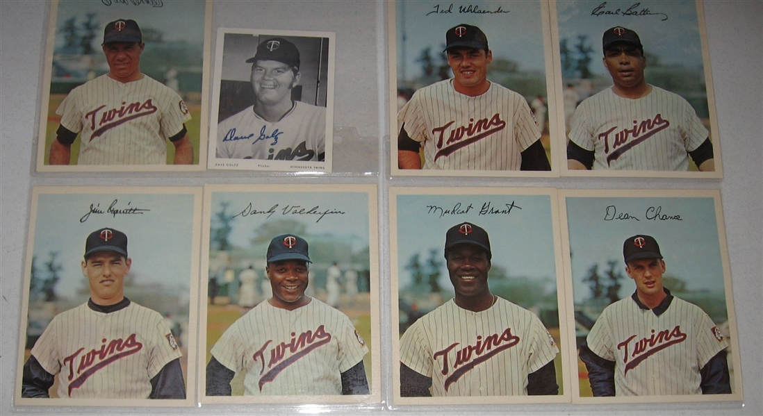 1966/67 Dexter Press & Photos Minnesota Twins, Lot of (25) W/ (2) Killebrew