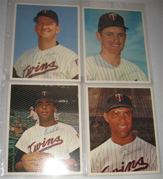 1966/67 Dexter Press & Photos Minnesota Twins, Lot of (25) W/ (2) Killebrew