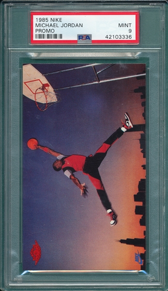 1985 Nike Promo Card Michael Jordan PSA 9 *MINT* *Rookie*