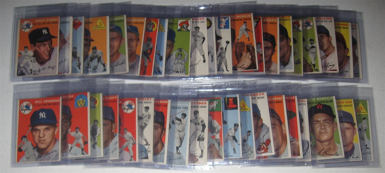1954 Topps Lot of (45) W/ #37 Ford