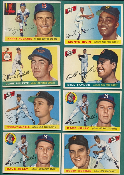 1955 Topps Lot of (66) W/ Agganis 