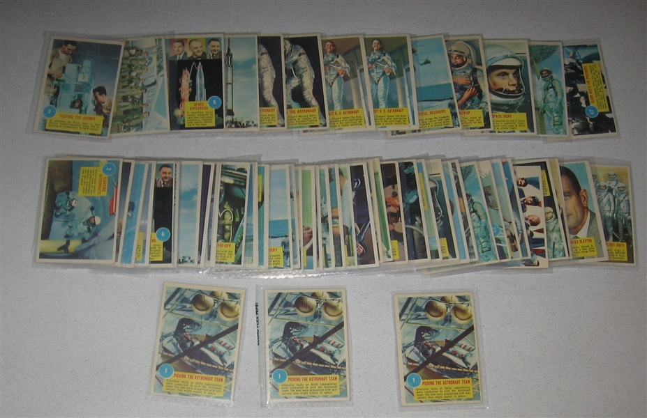 1963 Topps Astronauts Lot of (60)
