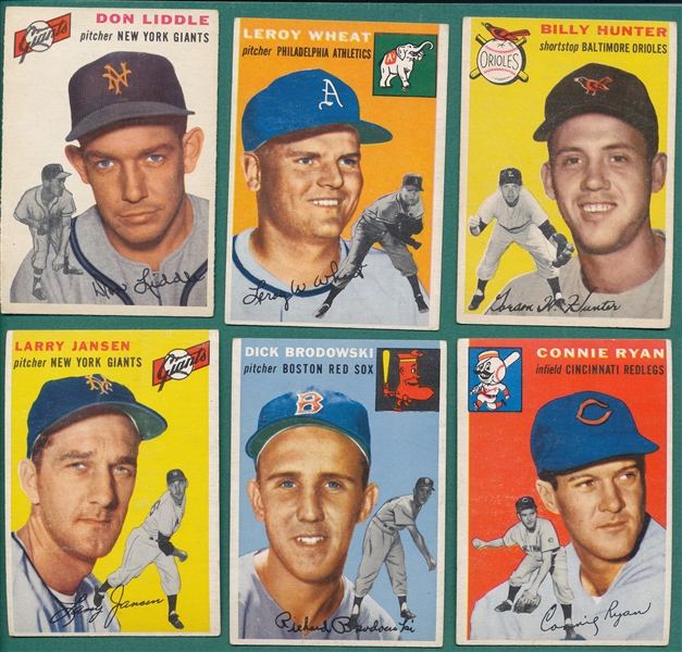 1954 Topps Lot of (50) W/ Liddle