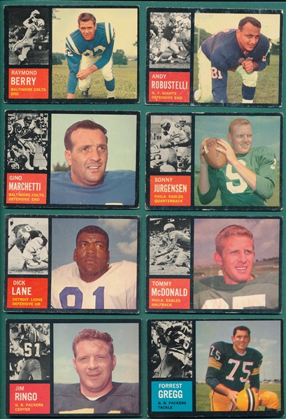 1962 Topps FB Lot of (98) W/ Berry