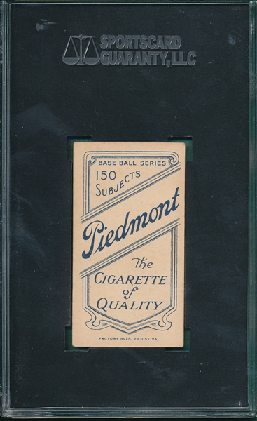 1909-1911 T206 Ganley Piedmont Cigarettes SGC 50 