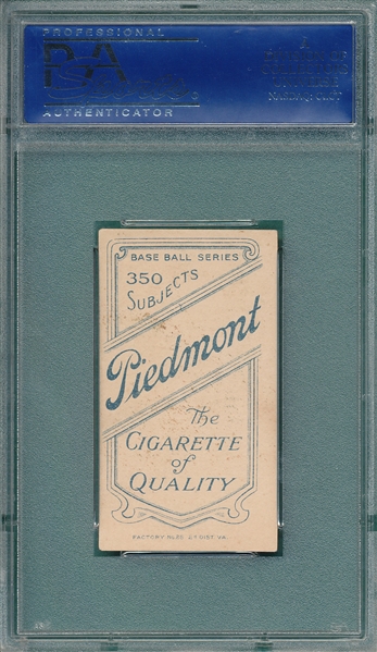 1909-1911 T206 Street Piedmont Cigarettes PSA 6