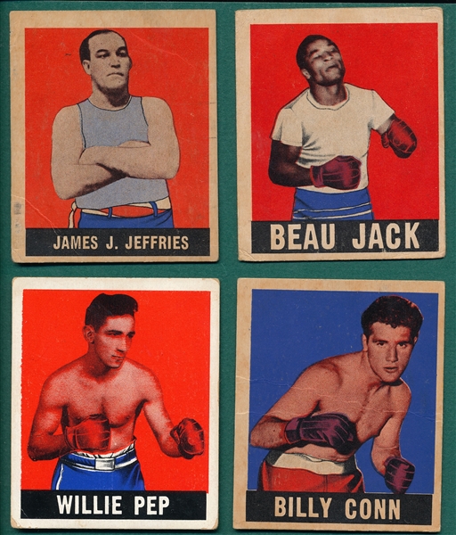 1948 Leaf Boxing Lot of (13) W/ James Jefferies