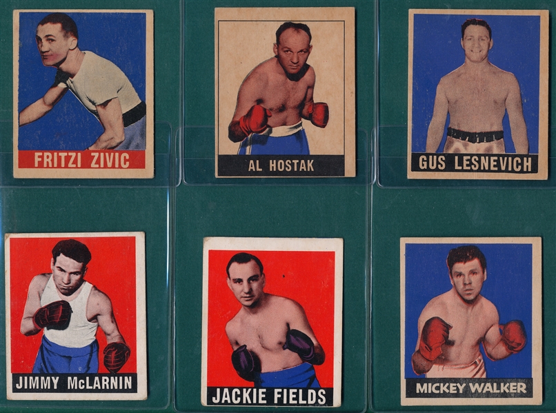 1948 Leaf Boxing Lot of (13) W/ James Jefferies
