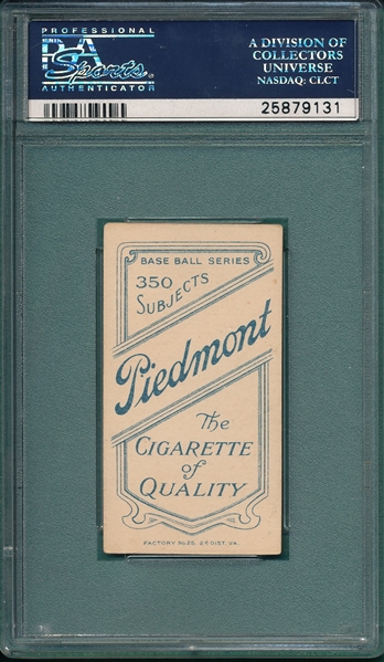 1909-1911 T206 Maloney Piedmont Cigarettes PSA 4