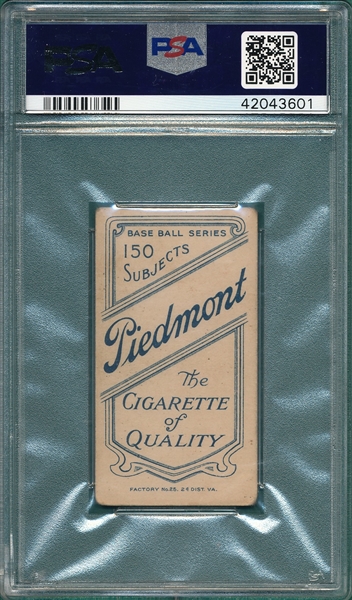 1909-1911 T206 Magee Piedmont Cigarettes PSA 2.5