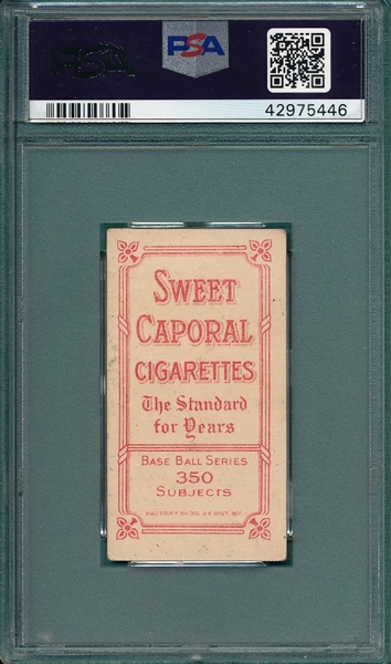 1909-1911 T206 Barbeau Sweet Caporal Cigarettes PSA 4