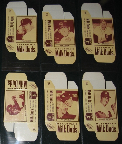 1971 Milk Duds Lot of (9) Complete Boxes W/ Cepeda & Palmer
