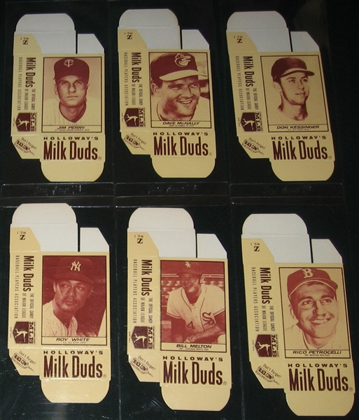1971 Milk Duds Lot of (9) Complete Boxes W/ Aparicio & Hunter