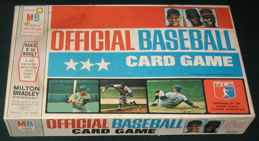 1970 Official Baseball Card Game, Milton Bradley 