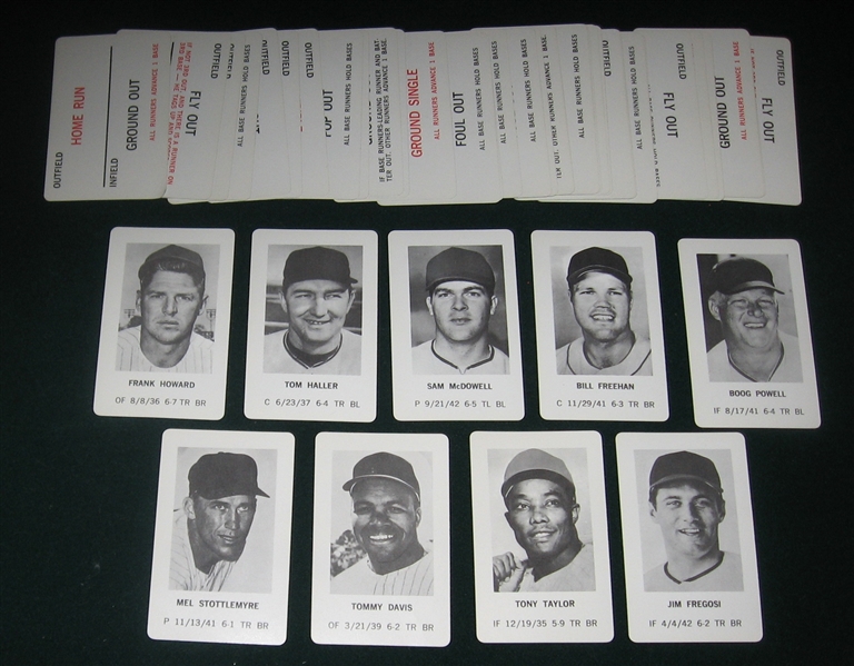 1970 Official Baseball Card Game, Milton Bradley 