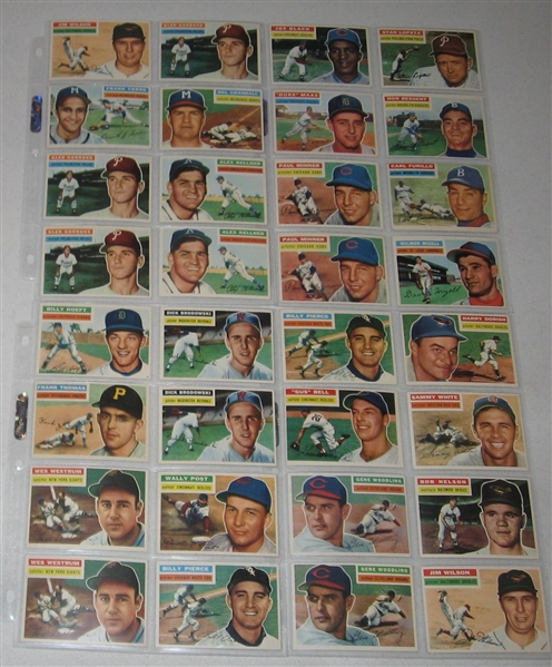 1956 Topps Lot of (102) W/ #180 Roberts