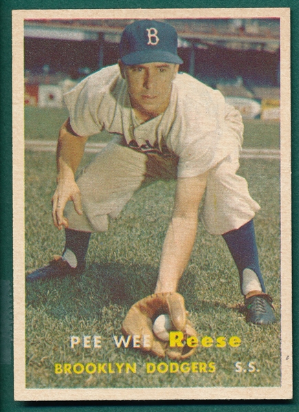 1957 Topps #30 Pee Wee Reese 