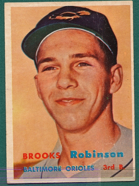 1957 Topps #328 Brooks Robinson *Rookie*